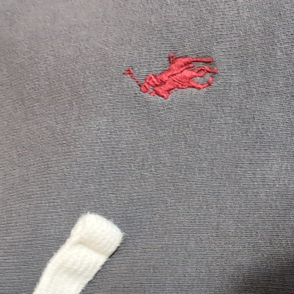 Vintage Polo Ralph Lauren Zip Up Fleece Hoodie Size Large-Tall Sun Fade Dye - Picture 5 of 11